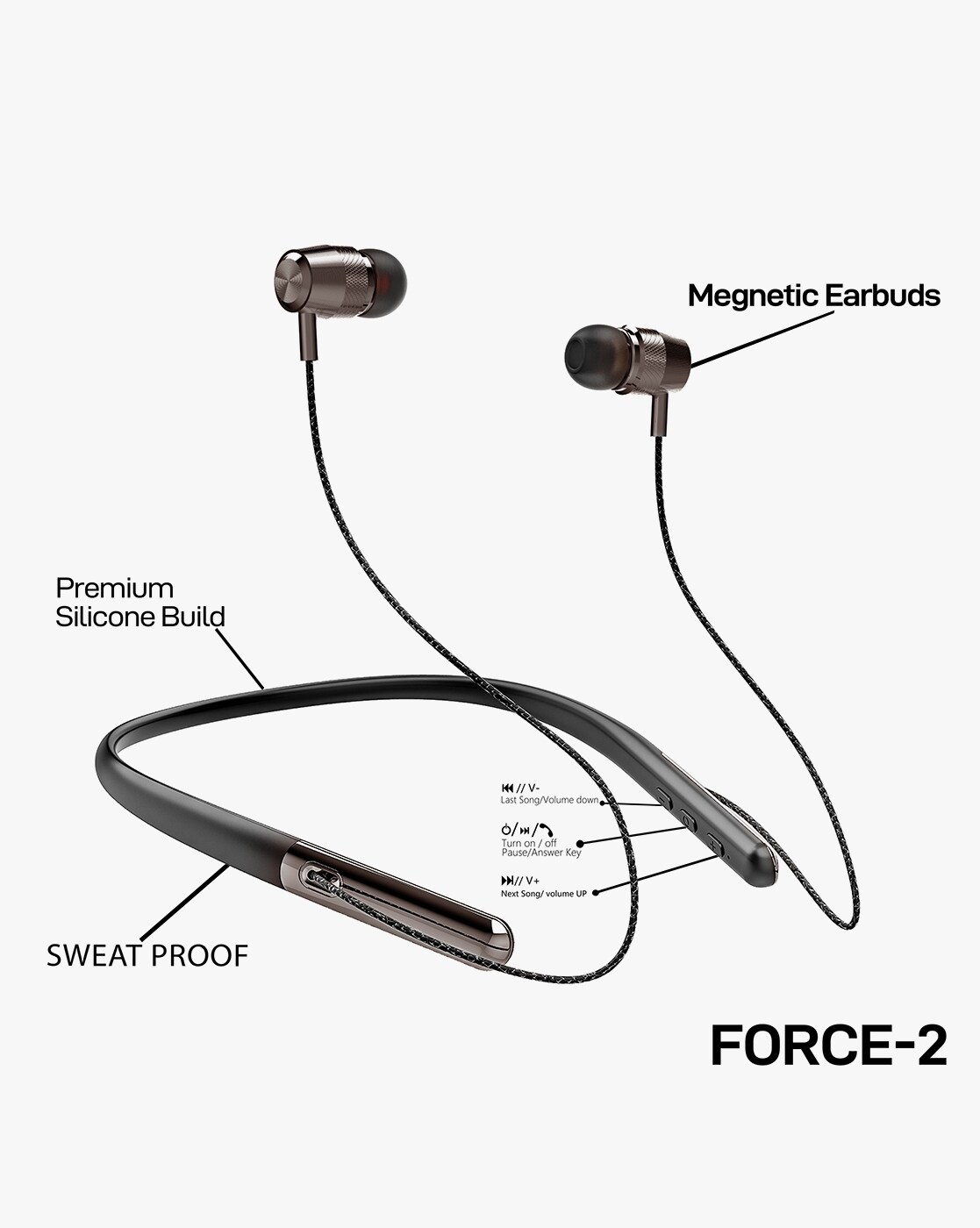 Flex force 2 wireless best sale neckband earbuds