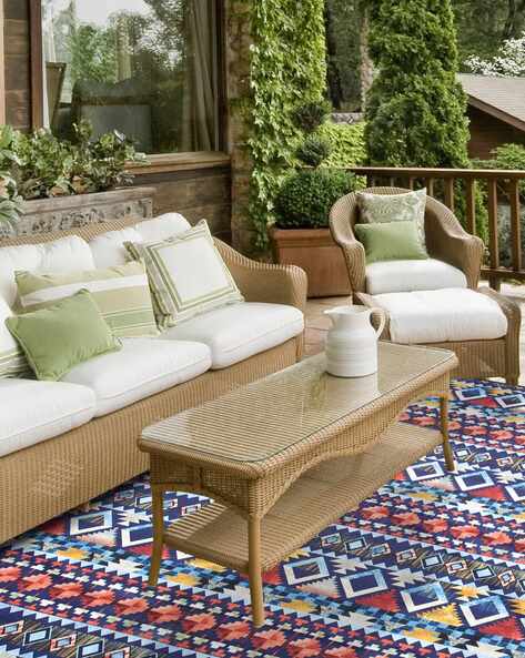 AAZEEM Aztec Print Rectangle Carpet Rug Runner 54" x 96"