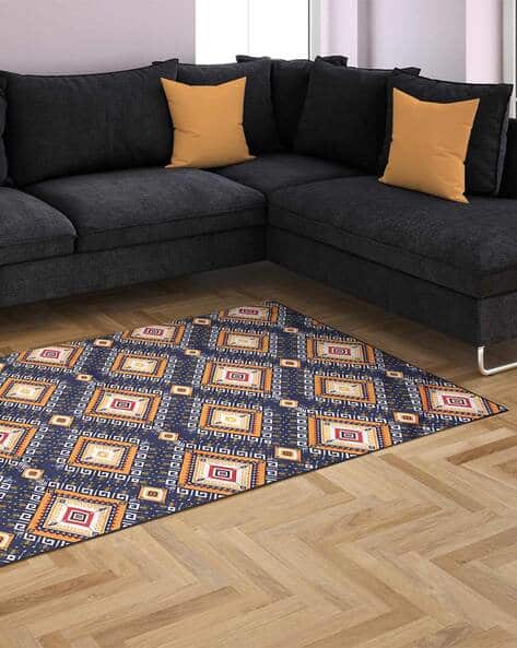 AAZEEM Geometric Print Lightweight Washable Rug Runner 34" x 54"