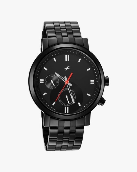 Fastrack black metal strap watches sale