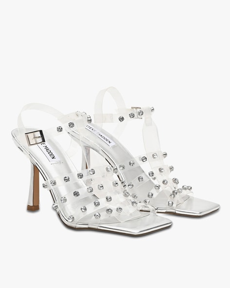 Steve madden 2024 silver studded heels