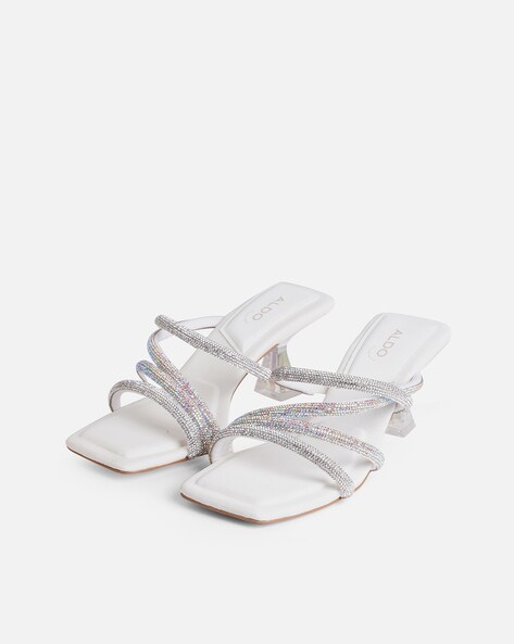 Embellished Strappy Heeled Sandals