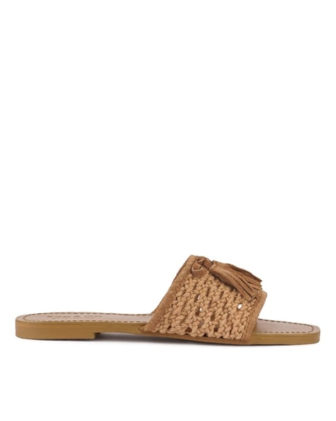 Square toe woven sandals new arrivals