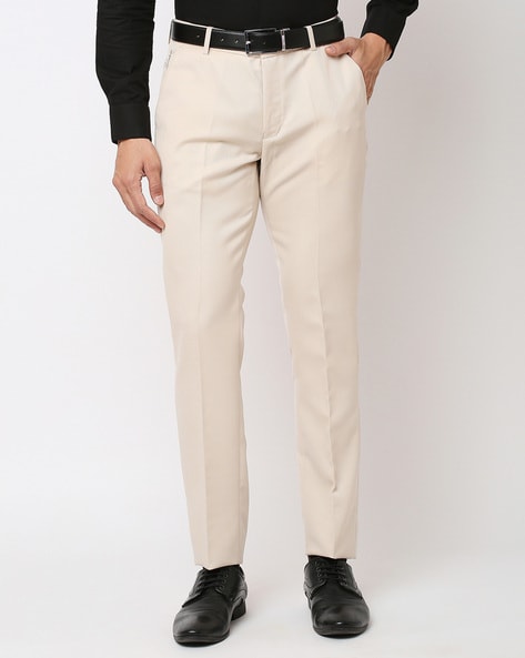 Buy Louis Philippe Beige Trousers Online  712430  Louis Philippe