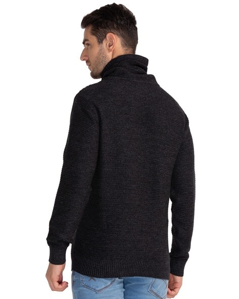 Cowl-Neck Full-Sleeve Pullover