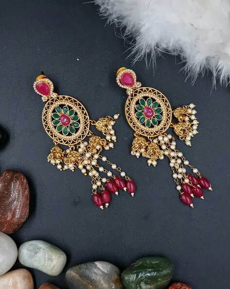 Green ruby deals earrings