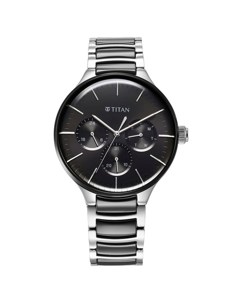 Titan black clearance dial multifunction watch