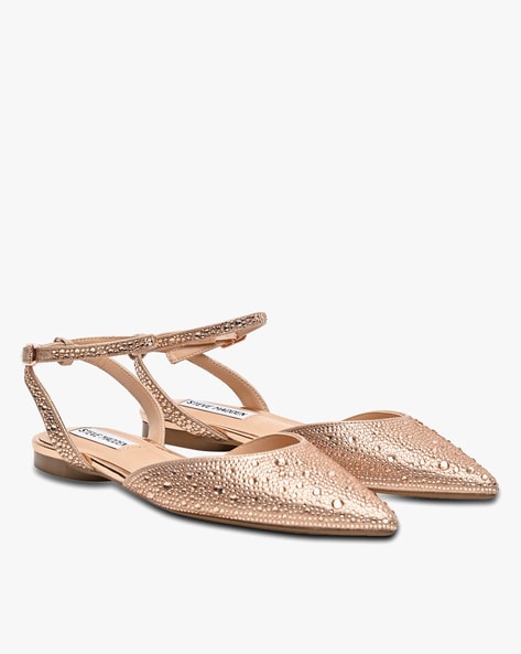 Steve Madden Embellished Pointed-Toe Flat-Sandals