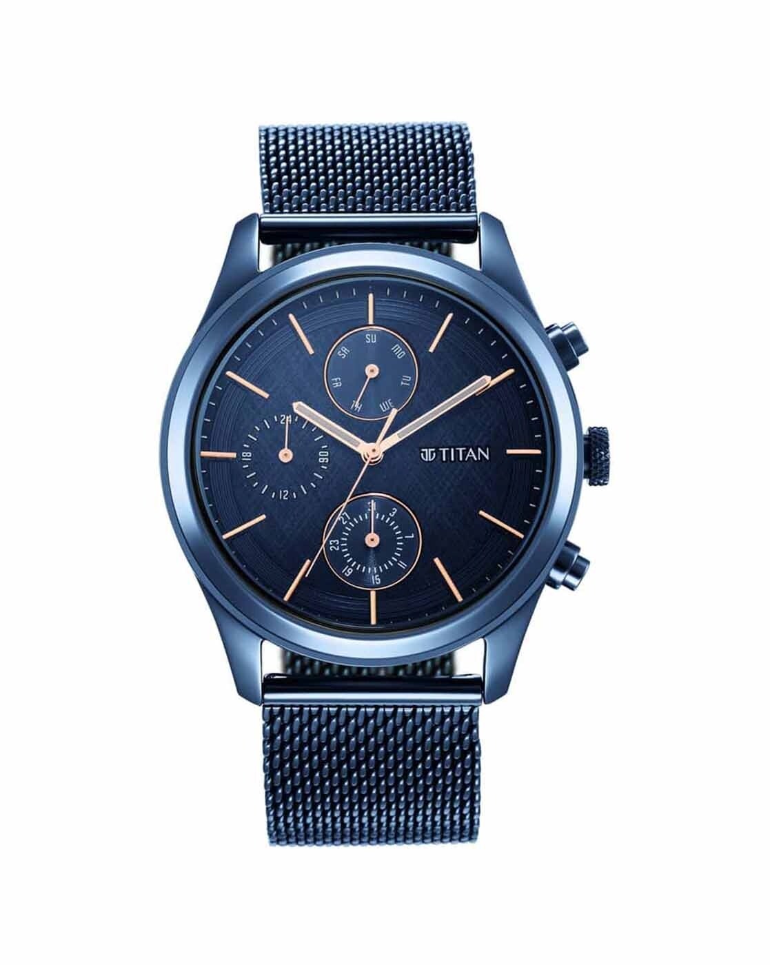 Titan Gents Karishma Analog Blue Dial Men's Watch-NN1824WL01 | Watches for  men, Watches, Gent