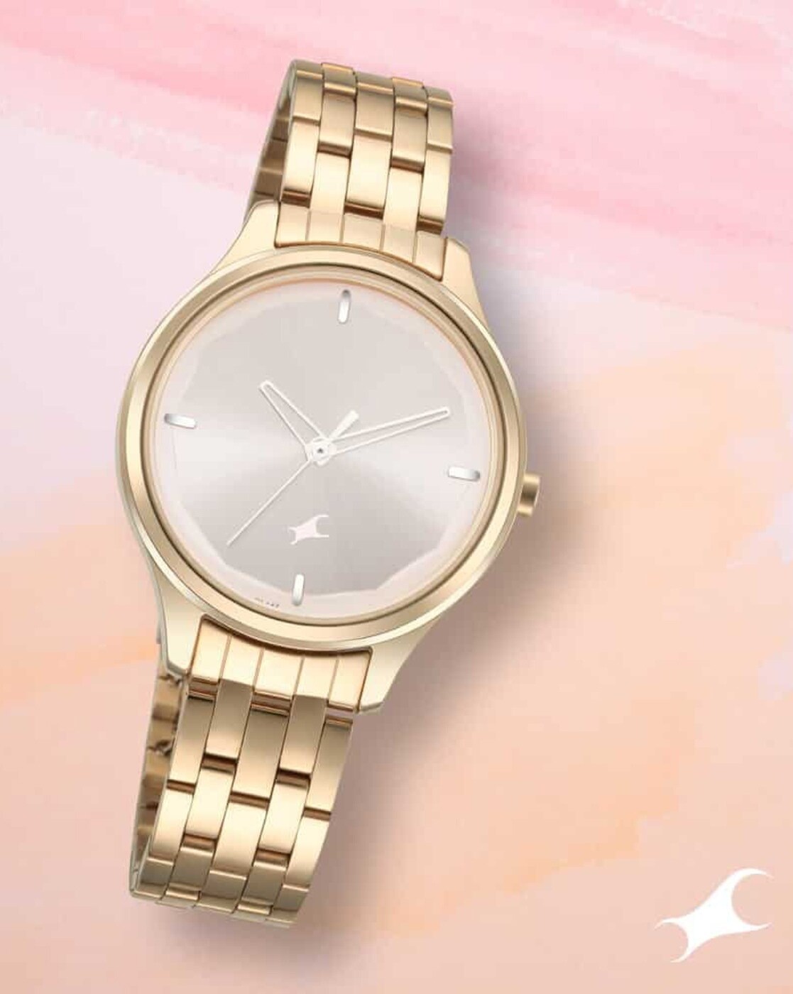 Fastrack gold watches for ladies best sale