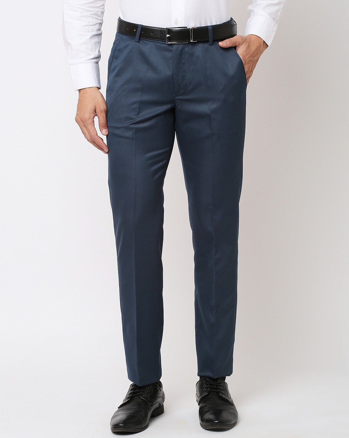 Buy Blue Trousers & Pants for Men by R&B Online | Ajio.com