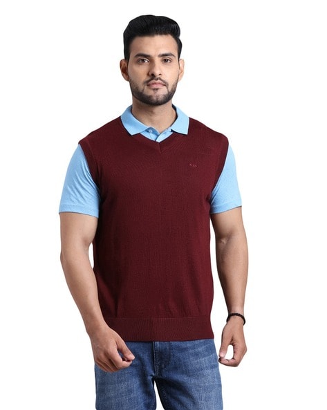 V Neck Half Sleeve Pullover