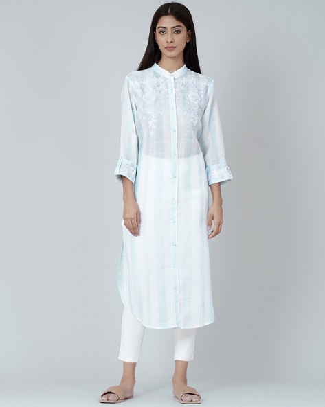 Readymade White Sequins Embroidered Kurti Style Lehenga Choli 2441LG04
