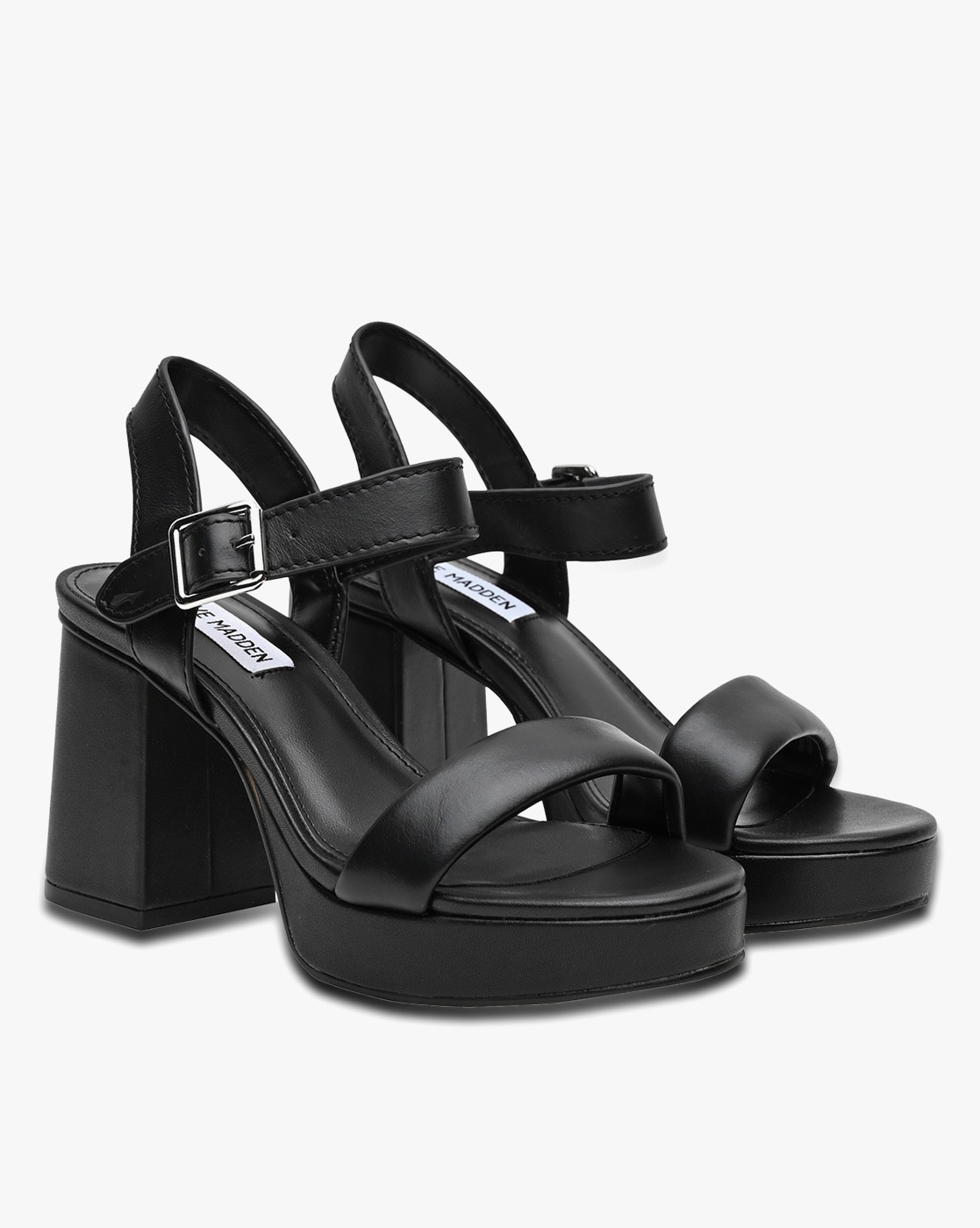 Buy Black Heeled Sandals for Women by STEVE MADDEN Online Ajio