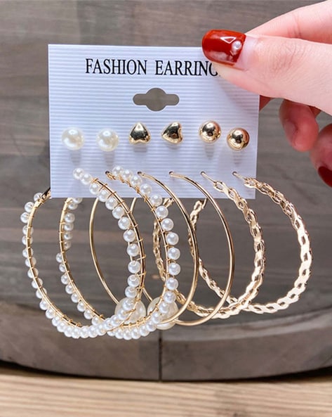 Aaliyah Assorted Babygirl Hoop Earring Set - Gold