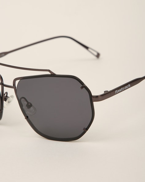 Buy Fastrack Black Aviator Sunglasses (M165BU34V) Online