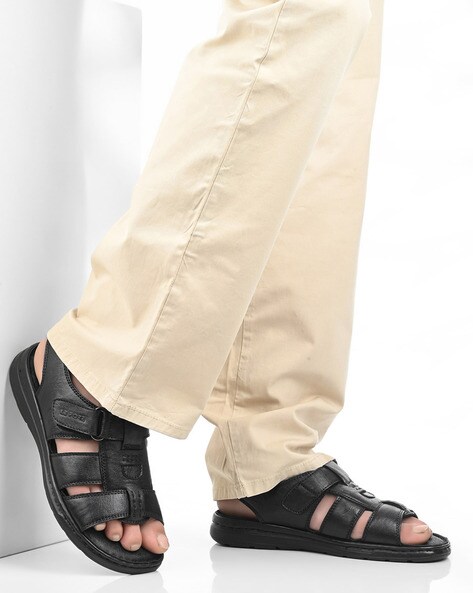 Buy Black Sandals for Men by Campus Online | Ajio.com