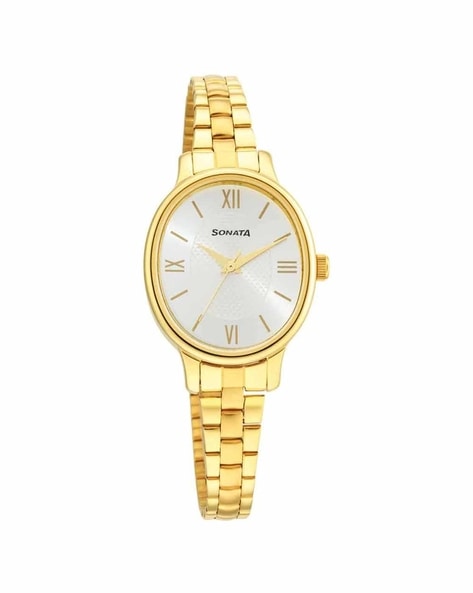 Sonata gold and online silver watch