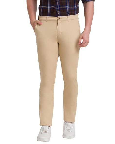 Buy Colorplus Green Tailored Fit Trousers for Mens Online @ Tata CLiQ-totobed.com.vn