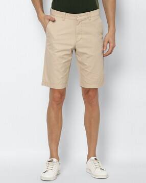 allen solly Micro Print Slim Fit Flat-Front Shorts-picture-37