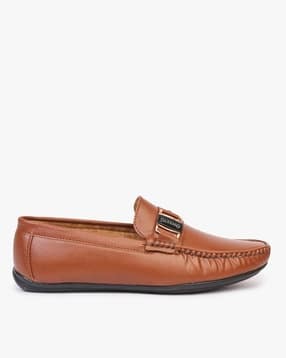 Slip-On Shoes with Metal Accent