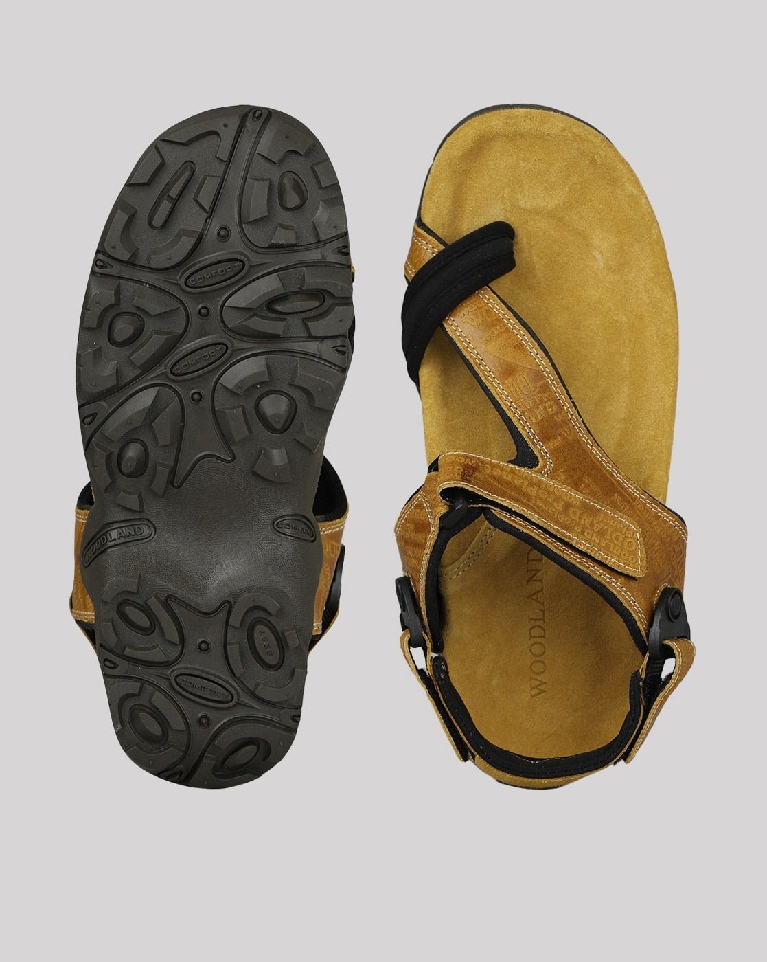 Buy Gold Sandals for Men by WOODLAND Online Ajio