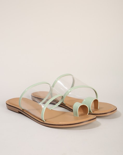 Mint green hot sale flat sandals