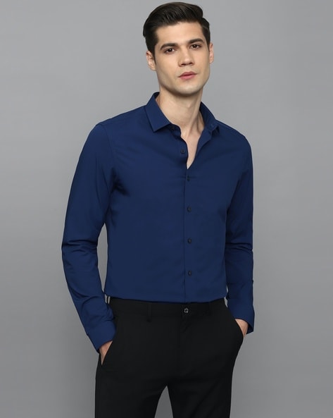 Buy Navy Shirts for Men by LOUIS PHILIPPE Online