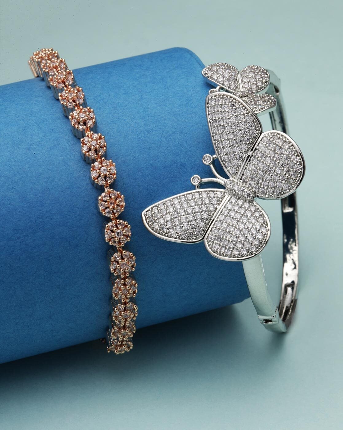 Buy quality 22 carat rose gold Butterfly design bracelet rh-lb904 in  Ahmedabad