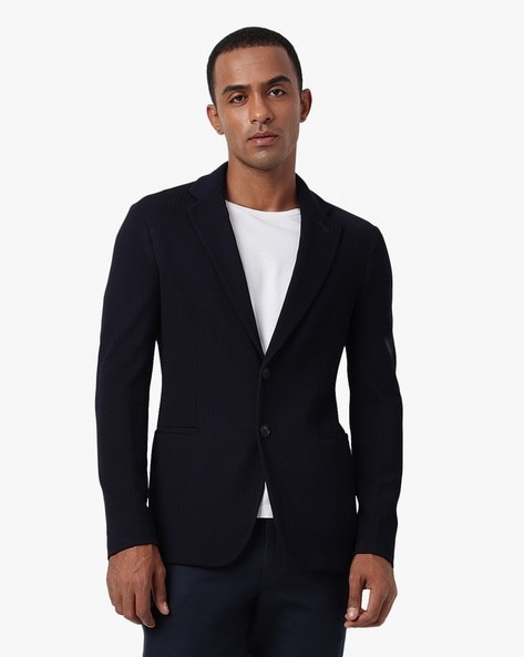 Buy GIORGIO ARMANI Main Line Blended Regular Fit Blazer Black