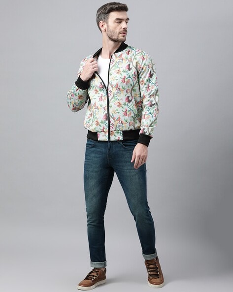 Buy Hangup Plus Multicolor Regular Fit Printed Bomber Jacket for Men's  Online @ Tata CLiQ