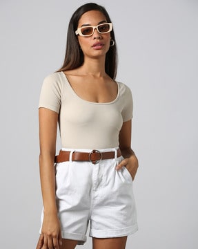 Buy Beige Tops for Women by Outryt Online