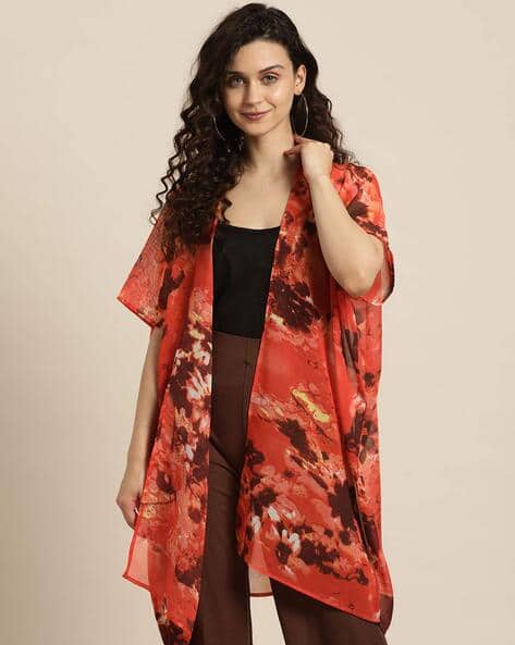 Buy Red Shrugs Jackets for Women by Qurvii Online