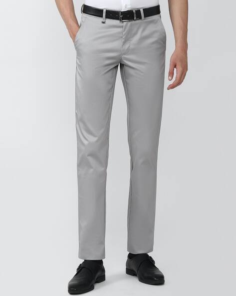 Buy Grey Trousers & Pants for Men by VAN HEUSEN Online | Ajio.com