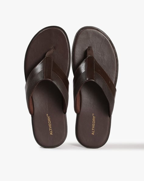 Men Panelled Thong-Strap Sandals