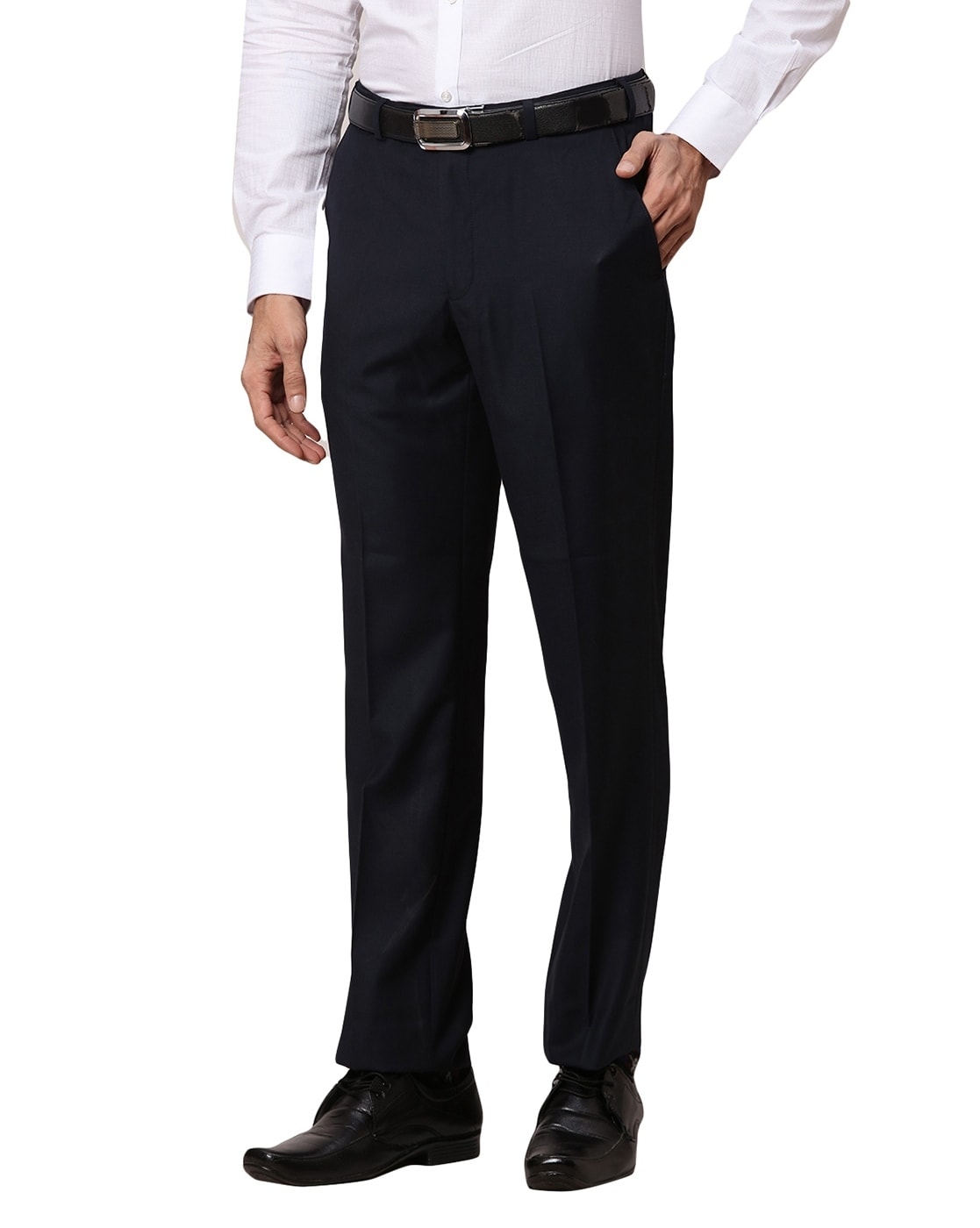 Buy Park Avenue Grey Regular Fit Self Pattern Flat front trousers for Mens  Online  Tata CLiQ