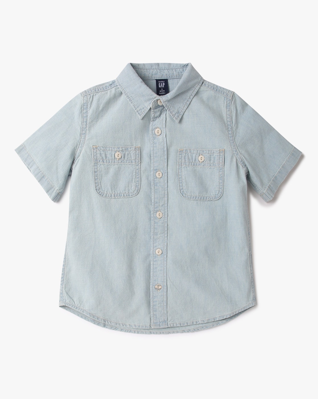 Short sleeve chambray button down | Primary.com