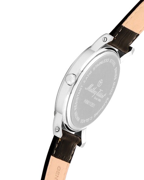 HB611251ABR Analogue Watch with Leather Strap