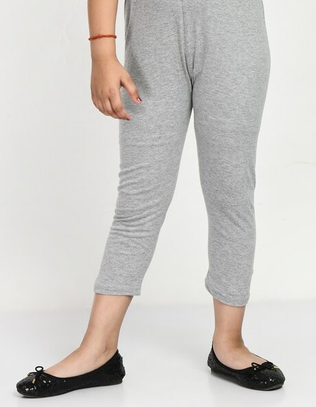 Buy Grey Trousers & Pants for Girls by INDIWEAVES Online