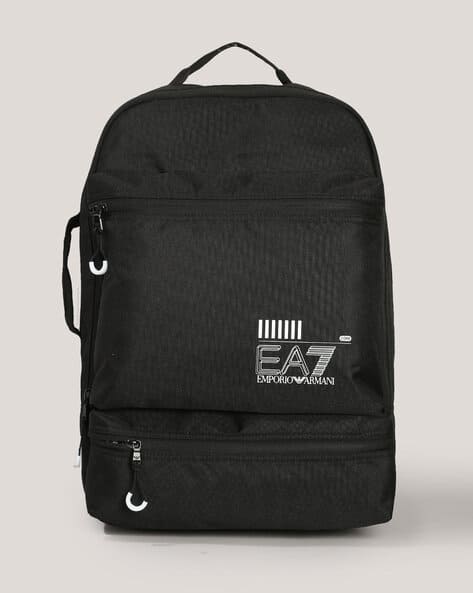 Buy EA7 Emporio Armani Brand Print Backpack with Adjustable Straps
