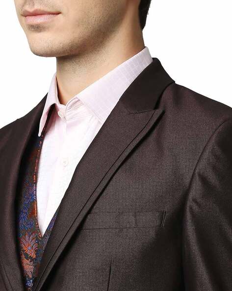 Slim Fit Brown Suit - Vastros