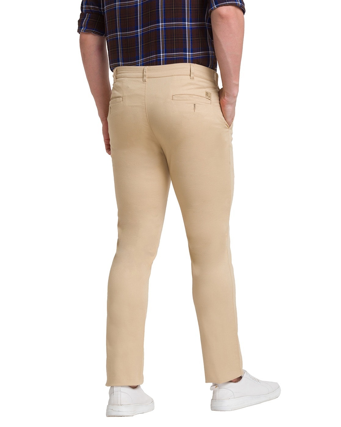 Buy Colorplus Men Blue Regular Fit Twill Cotton Trouser | Colorplus Trouser  online | Blue