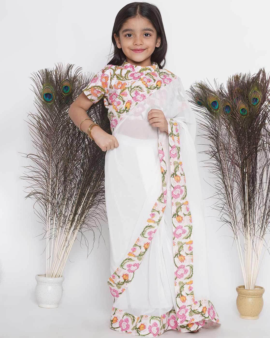 Buy BookMyCostume Bihu Dance Sari Assamese Indian State Kids Fancy Dress  Costume for Girls 8-10 years Online at Low Prices in India - Amazon.in