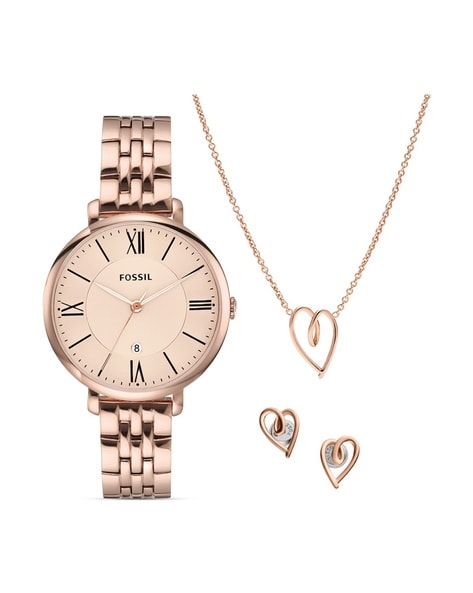 Fossil gold hot sale chain watch