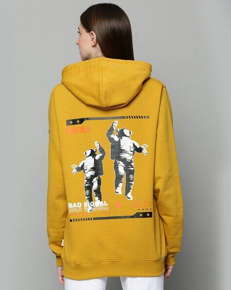 Buy Mustard Sweatshirt Hoodies for Women by JUNEBERRY Online