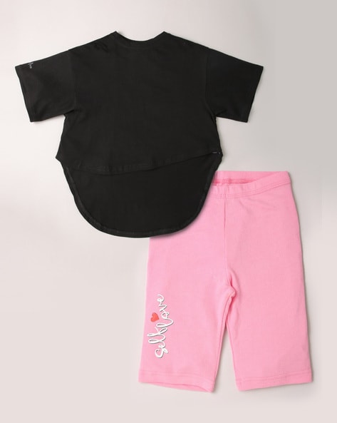 Buy Black Pink Sets for Girls by D Chica Online Ajio