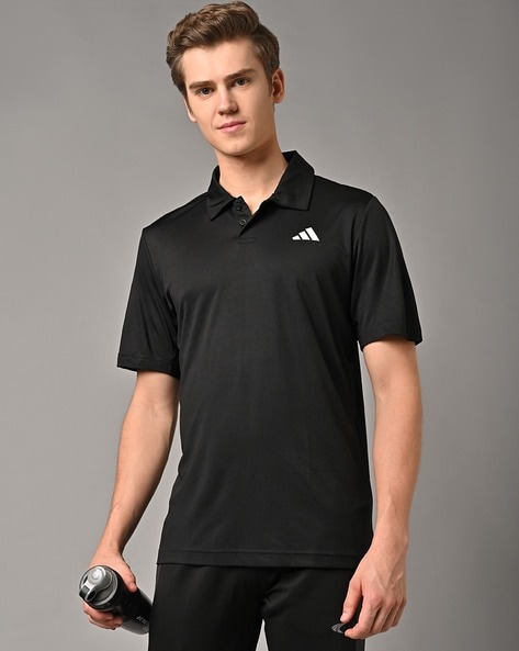 Adidas Polo T-Shirt with Placement Logo