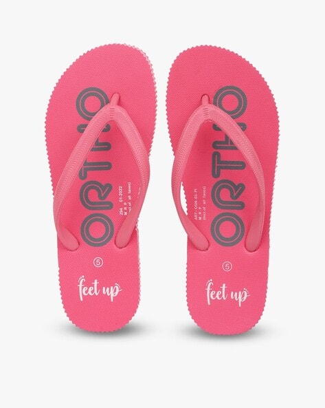 Pink flip flop online slippers