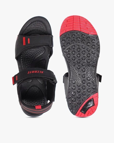 Black nike discount double strap sandals