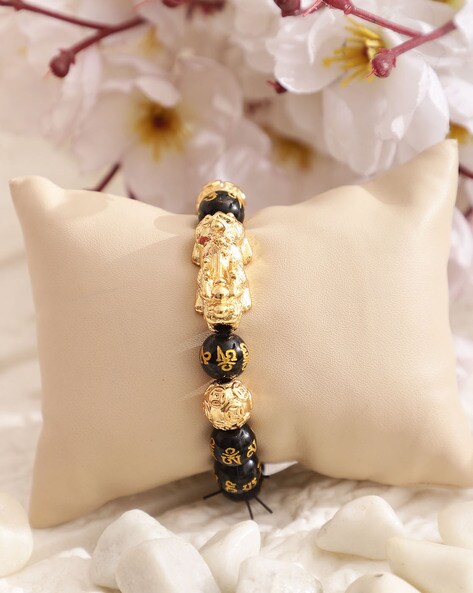 Braided Chain ID Tag Bracelet in 14k Yellow Gold - Filigree Jewelers